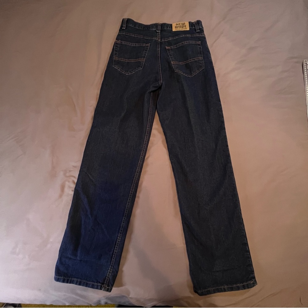 New Wave Woman’s Classic Dark Blue Straight -Leg High Rise Jeans - Picture 2 of 12